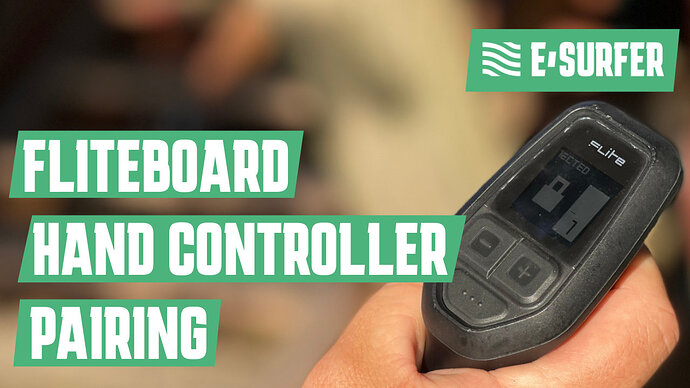 Fliteboard Hand controller pairing