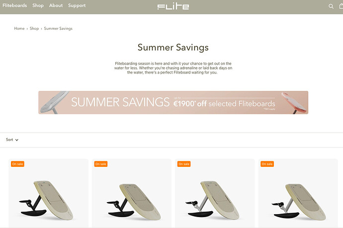 Fliteboard sales is dropping